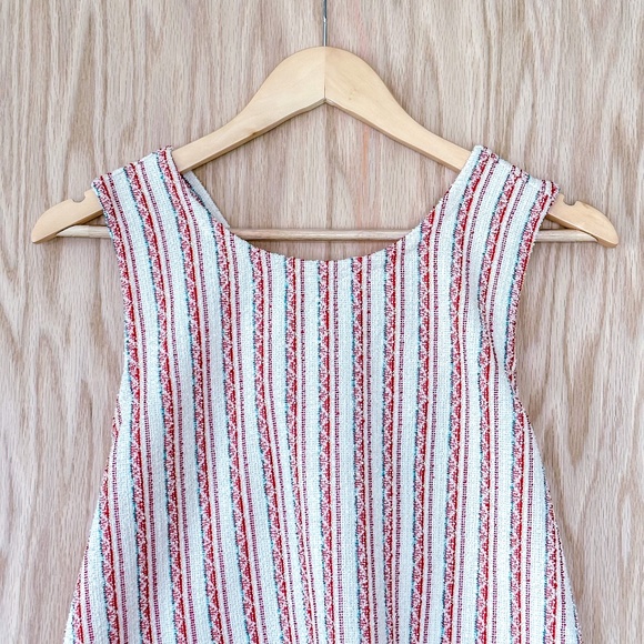 Madewell Boucle Stripe Cross Back Tank Top - Picture 5 of 13